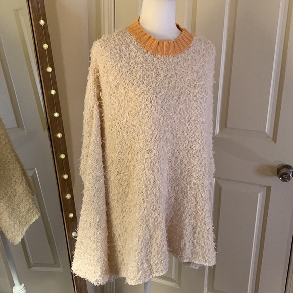 Free People Fuzzy Crewneck Tunic Sweater - Picture 3 of 13